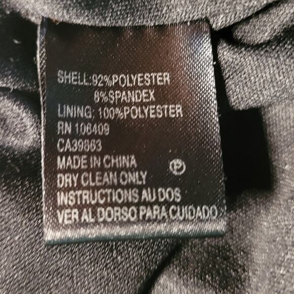 TAHARI Red Blk Graphic Snakeskin Dress 4P Leather Trim Whimsygoth Indie Artwear - Picture 11 of 11